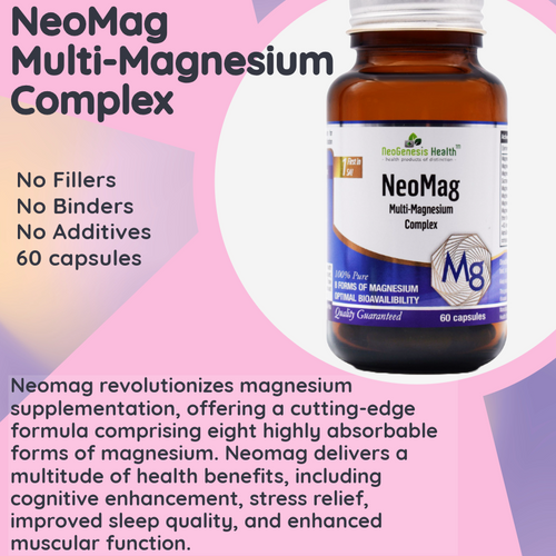 Magnesium 60 capsules- NeoMag - Supplement