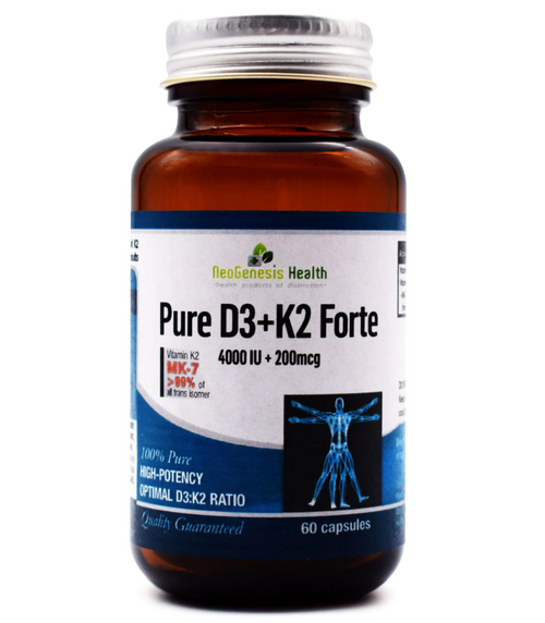 Pure D3 + K2 Forte 60 capsules - NeoGenesis - Supplement